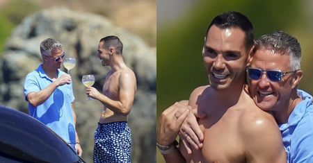 Ralf Schumacher z ukochanym WYMIENIA CZUŁOŚCI na jachcie w Saint Tropez. Fajna z nich para? (ZDJĘCIA)