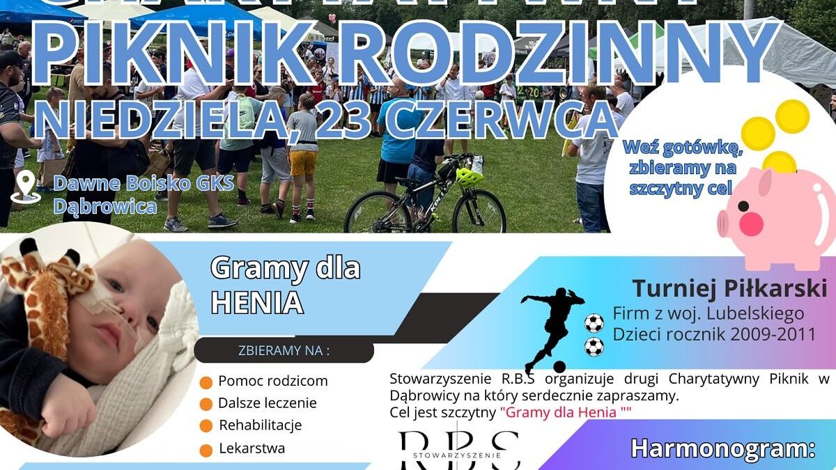 II piknik charytatywny w Dąbrowicy: pomoc dla małego Henia