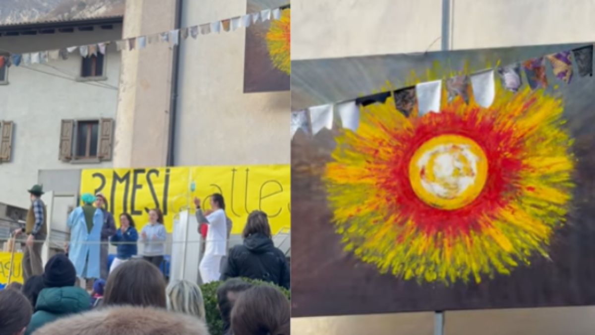 Święto Słońca w miasteczku Pre di Ledro 