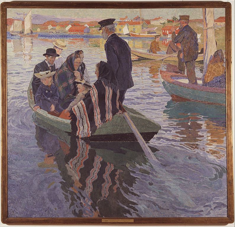 "Wierni w łodzi", Carl Wilhelmson, 1909