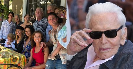 Kirk Douglas na nowym zdjęciu z rodziną. Cztery pokolenia Douglasów na jednej fotografii! (FOTO)