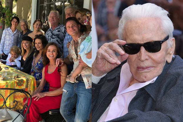 Kirk Douglas na nowym zdjęciu z rodziną. Cztery pokolenia Douglasów na jednej fotografii! (FOTO)