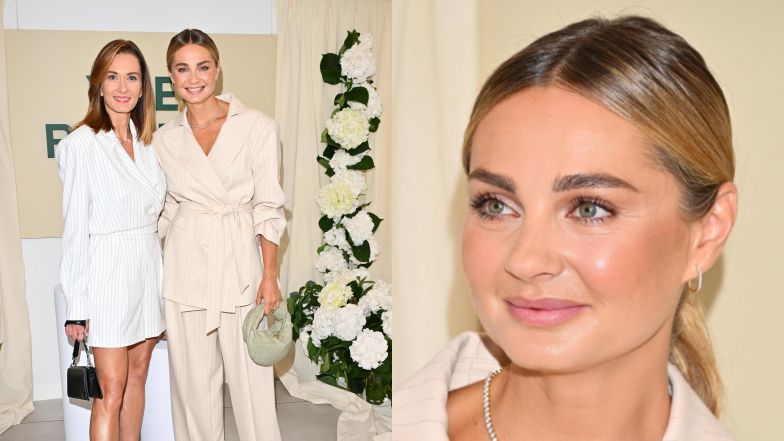 Małgorzata Socha i Anita Sokołowska w eleganckich "lookach" brylują na evencie kosmetycznym