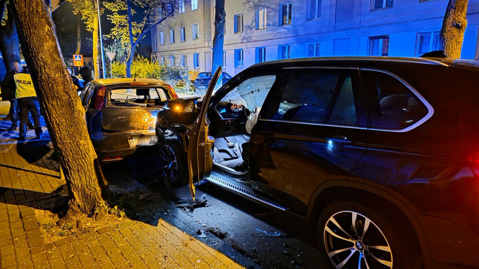 Kolizja na skrzyżowaniu Brzozowej i Bukowej