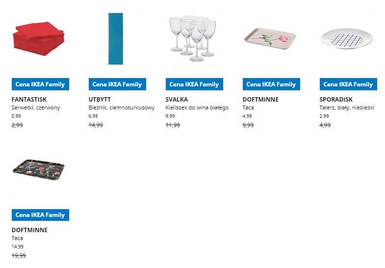 IKEA Lublin wyprzedaż produktów z kategorii Jedzenie