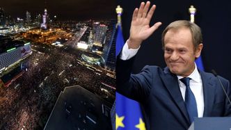Tłumy na proteście kobiet w Warszawie. Donald Tusk komentuje: "JESZCZE POLSKA NIE ZGINĘŁA" (ZDJĘCIA)