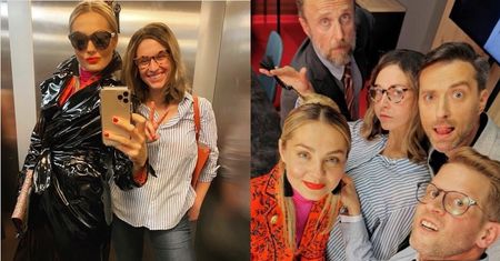 Rozbawione Małgorzata Socha i Julia Kamińska pozują do selfie w charakteryzacjach z "BrzydUli" (FOTO)