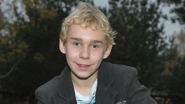 Nastoletni Michał Włodarczyk 