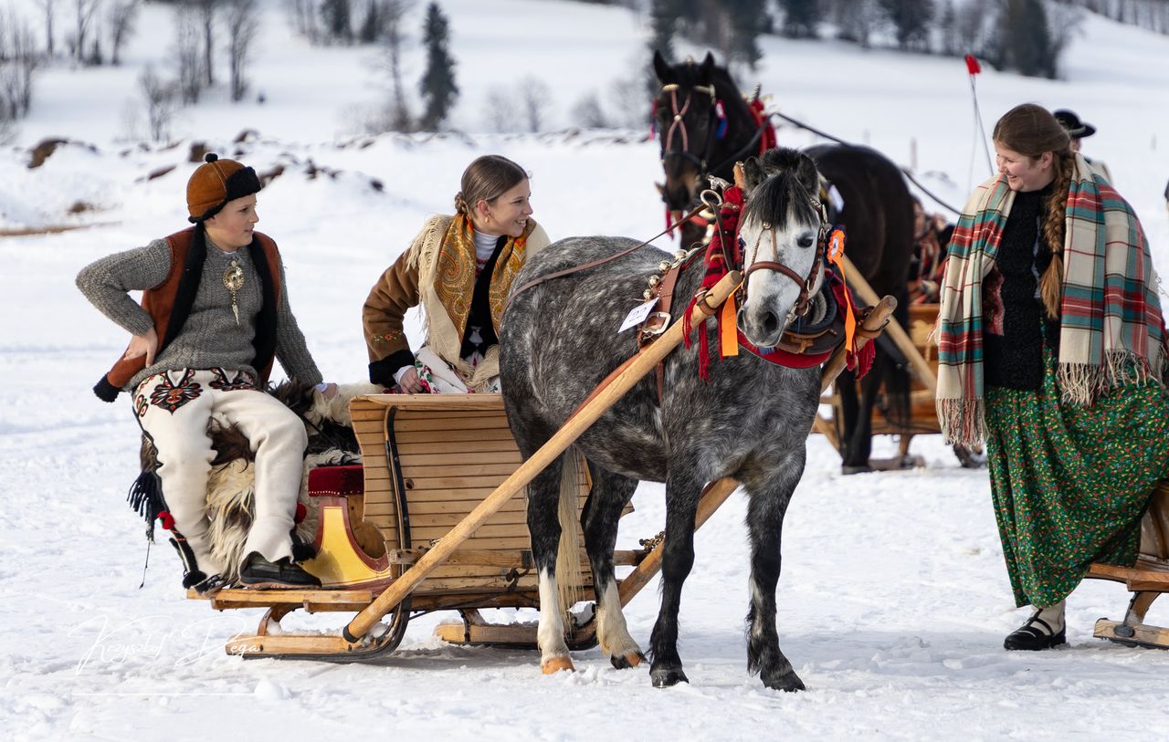 Kumoterki, Parada Gazdowska, skiring, ski-skiring, Ząb, Podhale