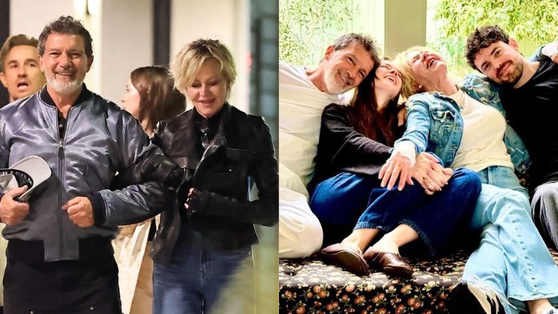 Banderas spędził czas z byłą żoną, córką i zięciem-Polakiem