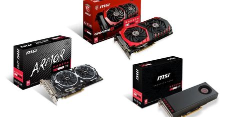 MSI Radeon RX 480 Armor w czterech wersjach