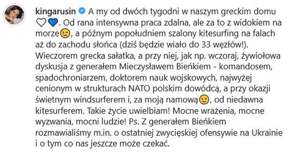 Kinga Rusin i jej nowe, greckie, życie