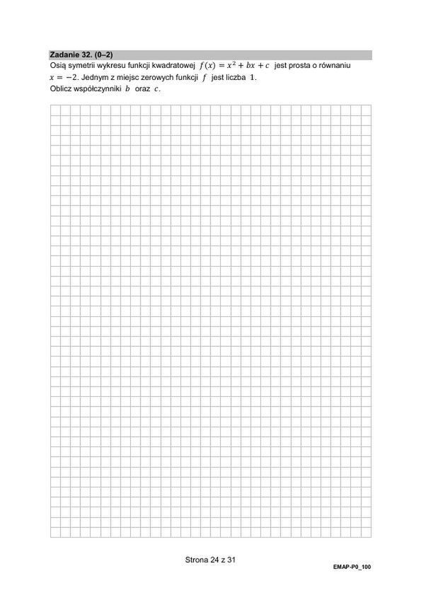 Matura 2024. Arkusze CKE. Matematyka w formule 2015