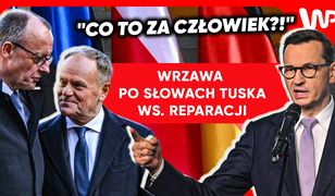 Poruszenie po słowach Tuska. Ostry komentarz Morawieckiego ws. reparacji