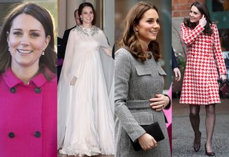 Zobaczcie najciekawsze ciążowe stylizacje Kate Middleton (ZDJĘCIA)