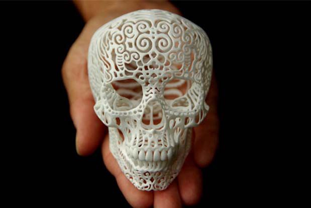 Zakręcone czaszki prosto z drukarki 3D