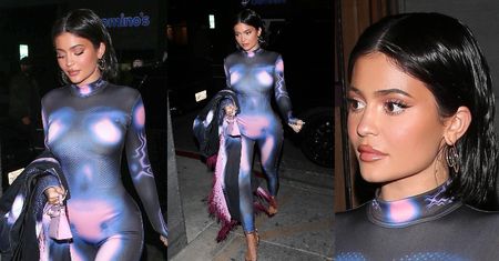 Kylie Jenner z mikrotorebką Hermes za 40 tysięcy pędzi na kolację do restauracji (ZDJĘCIA)