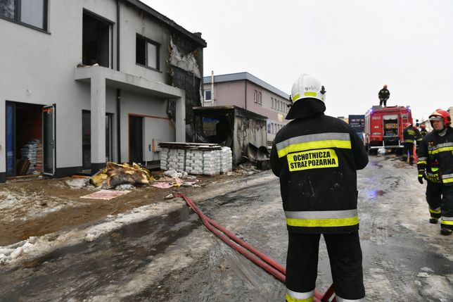 Łódź. Pożar gasili również strażacy z OSP