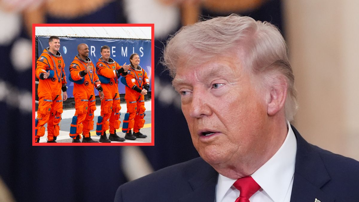 Donald Trump rozmawiał z załogą Artemis II.