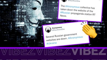 Grupa Anonymous na wojnie z Rosją. Rosyjskie strony internetowe atakowane przez hakerów