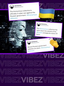 Grupa Anonymous na wojnie z Rosją. Rosyjskie strony internetowe atakowane przez hakerów
