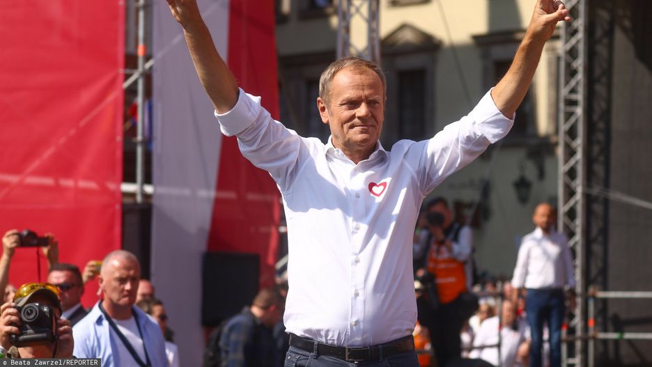 Marsz 4 czerwca
04.06.2023 Warszawa Marsz Wolnosci zorganizowany z inicjatywy Donalda Tuska w 34. rocznice pierwszych po II wojnie swiatowej czesciowo wolnych wyborow parlamentarnych.
fot Beata Zawrzel/REPORTER
n/z: Donald Tusk
Beata Zawrzel/REPORTER