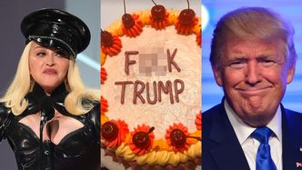 Madonna też się smuci po wyniku wyborów w USA. Z tej okazji spałaszowała tort z napisem "J**AĆ TRUMPA"