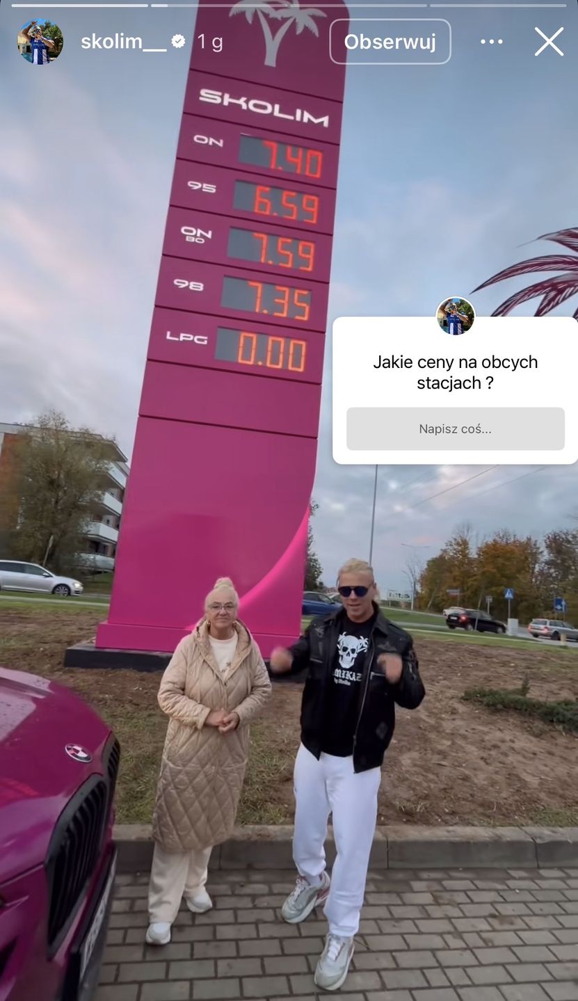 Skolim chwali się cenami na swojej stacji