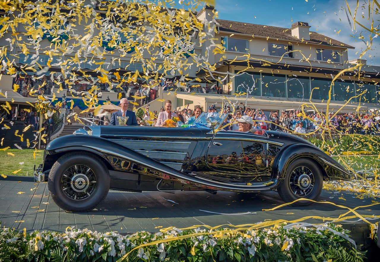  Mercedes-Benz 540 K został zwycięzcą tegorocznego konkursu w Pebble Beach