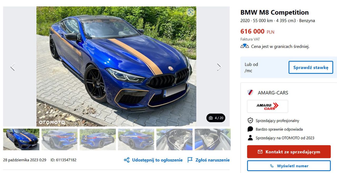 Oferta sprzedaży BMW Sylwii Peretti