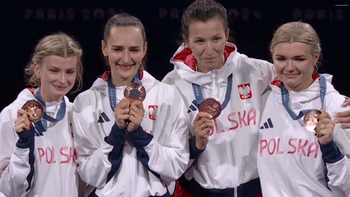 Na zdjęciu: polskie szablistki, które zdobyły brązowy medal IO