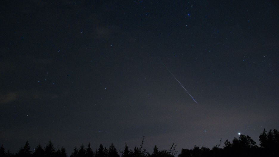 perseidy, niebo, noc, sundown, chmura, charakter, atramentowy, gwiazda, krajobraz, drzew, iskra, wieczorny, bory, gród, wschody, miejsce, gwiaździsty, dzisiejszy wieczór