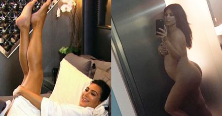 Ciężarna Kim pokazała nagie "selfie"! (FOTO)