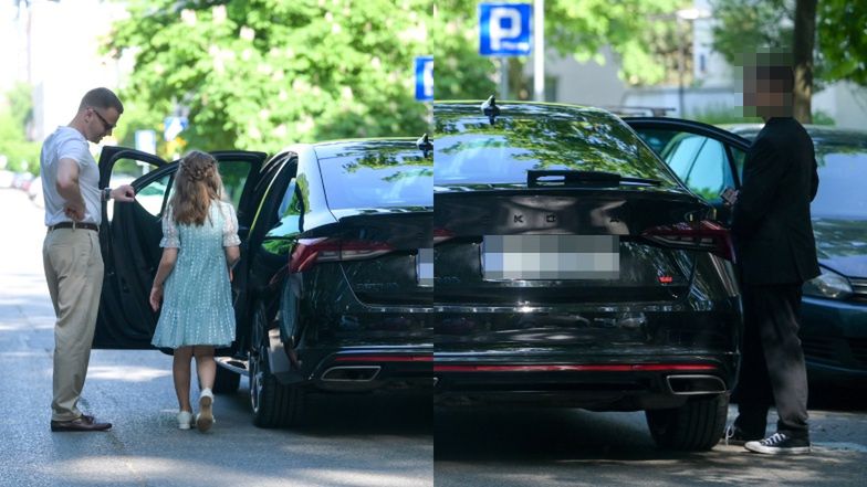 Marcin Hakiel z dziećmi