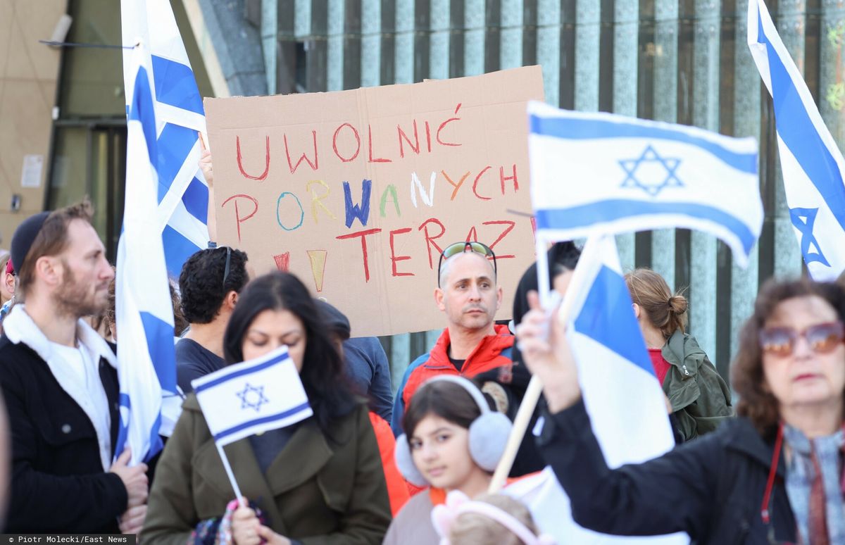 Demonstracja "Solidarni z Izraelem". Warszawa, 29.10.2023