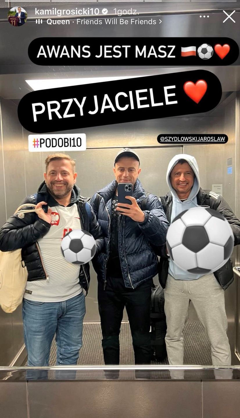 Reprezentacja Polski reaguje na wygraną podczas meczu