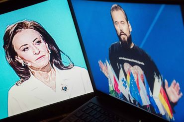 Dorota Wysocka-Schnepf i Krzysztof Stanowski w czasie debaty