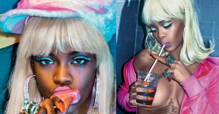 Rihanna jako PLATYNOWA BLONDYNKA w nowej sesji!