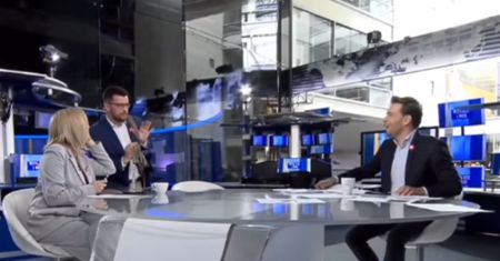 "Intruz" w studio TVN24. Uciekł i wrócił ponownie