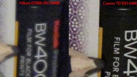 Canon 7D vs Nikon D300s - porównanie ISO 1