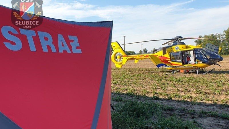 14-latek wpadł pod ciągnik