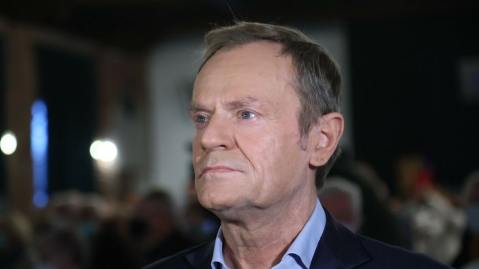 Konwencja Komitetu Obrony DemokracjiFot. Pawel Wodzynski/East News, Warszawa, 27.11.2021. Konwencja Komitetu Obrony Demokracji "6 lat KOD" z udzialem przewodniczacego PO Donalda Tuska, w Kulturze Wysokiej przy ul. Szwedzkiej.
N/z: Donald TuskPawel Wodzynski