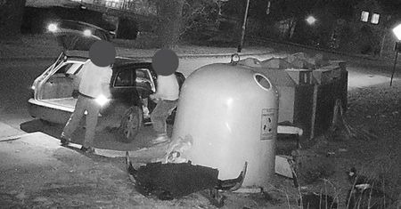 Fotopułapka wszystko nagrała. Oto, co dwaj mężczyźni zrobili w nocy