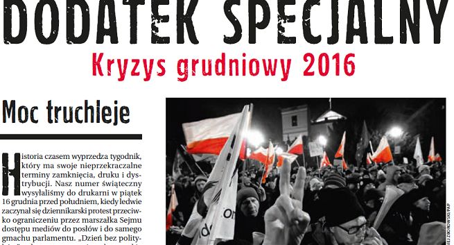 „Polityka” z dodatkiem specjalnym „Kryzys grudniowy 2016”
