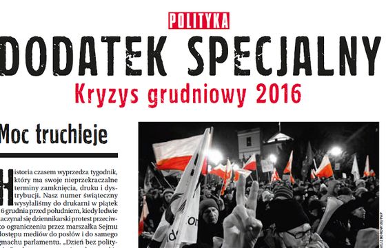 „Polityka” z dodatkiem specjalnym „Kryzys grudniowy 2016”