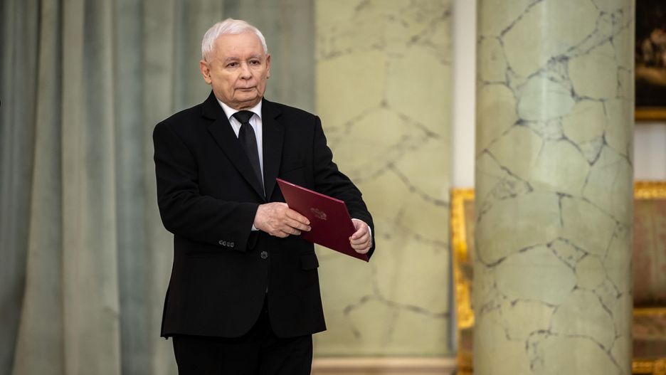 Jarosław Kaczyński był "Gościem Wiadomości" TVP