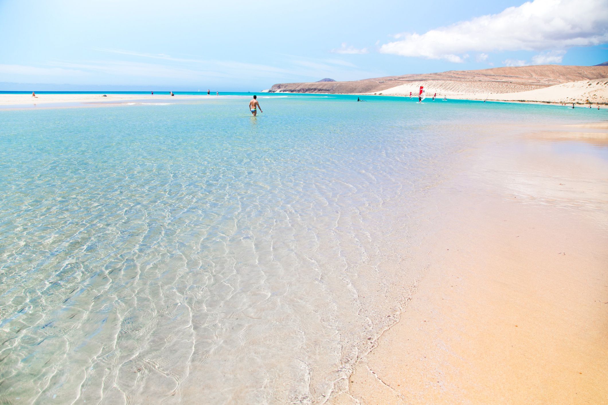 Plaża Sotavento, Fuerteventura, Wyspy Kanaryjskie