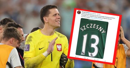 Tusk proponuje koszulkę Szczęsnego. Szczytny cel