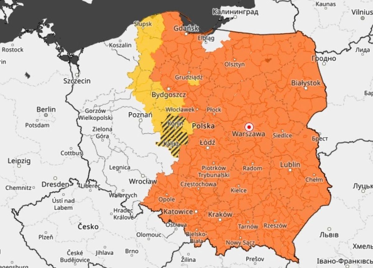 IMGW bije na alarm. Ostrzeżenia dla prawie całej Polski 