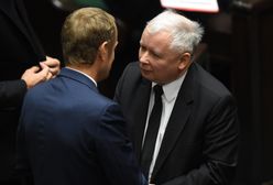 Jarosław Kaczyński w Sejmie: chamska hołota. Donald Tusk ripostuje